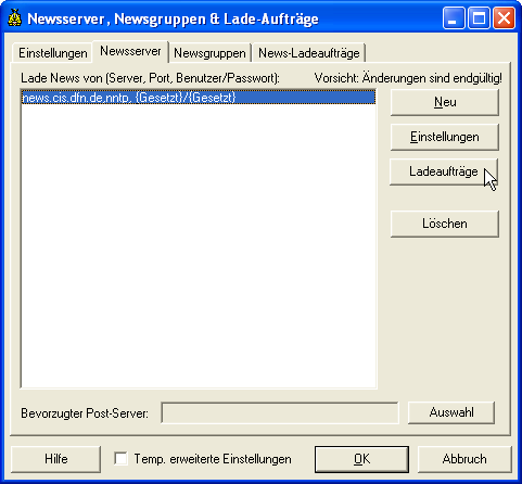 Ladeauftr&auml;ge